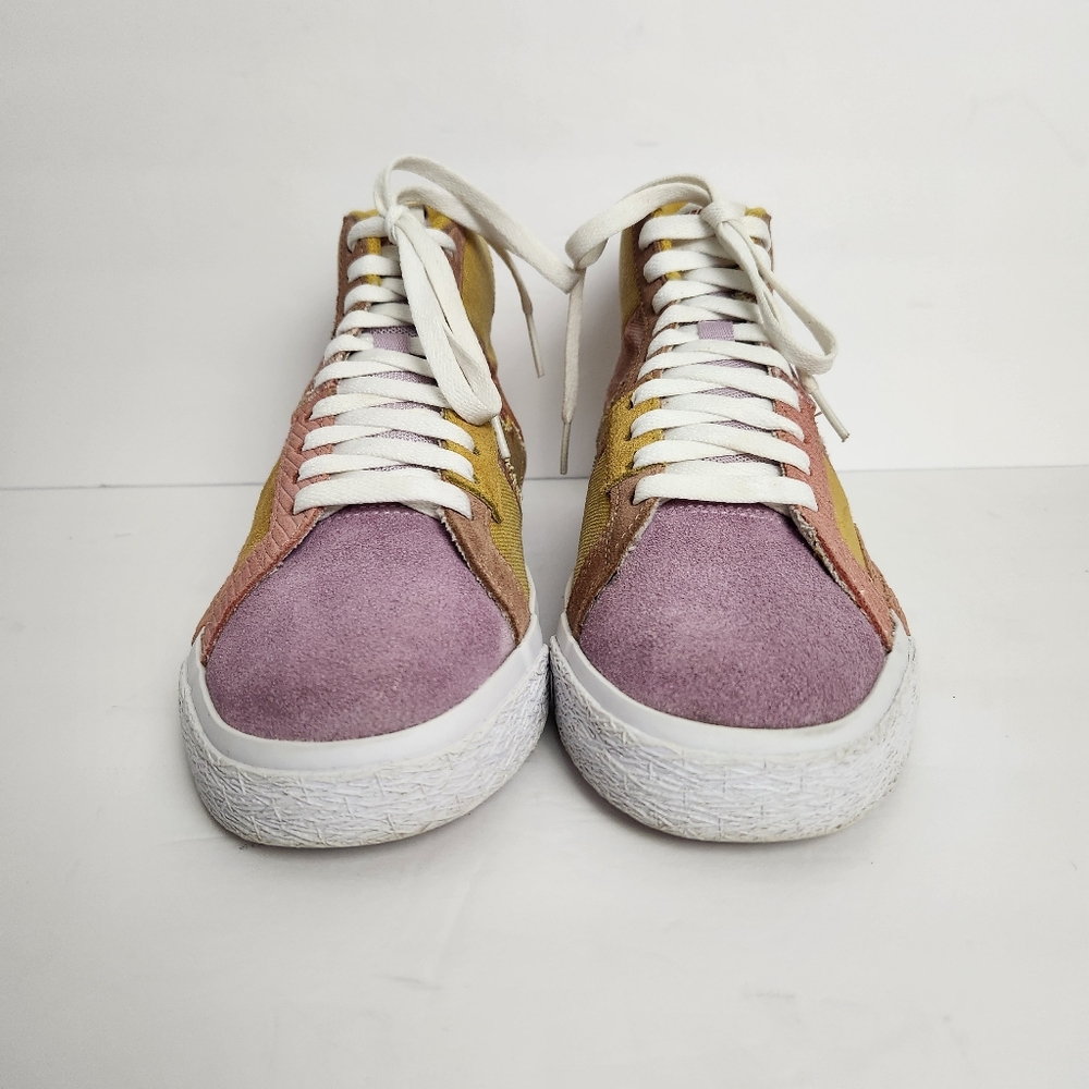 Nike SB Zoom Blazer Mid PRM Mens Size 7 Sanded Gold/White Sneakers DM0859-700 - Picture 3 of 10